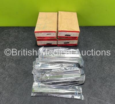 Approximately 48 x T-Over End 5 inch Dressing Forceps (New In Box - 12 Units Per Box)