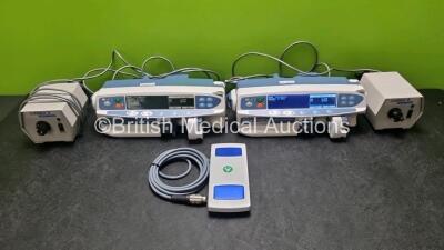 Mixed Lot Including 2 x Arthrocare Coblator 2 Flow Control Units, 2 x Carefusion Alaris Guardrails Plus CC Syringe Pumps (Both Power Up) and 1 x Steute WF 1S Footswitch *SN 05417 / 135067426 / 135289733 / VR0H0009M3 / FV02741*