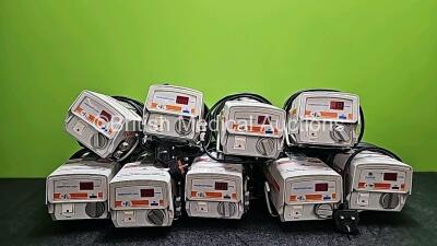 Job Lot Including 9 x Huntleigh Flowtron Excel DVT Pumps (7 x Power Up, 2 x No Power and 1 x Missing Dial - See Photo)