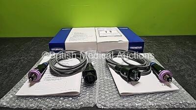 2 x Olympus TD-TB400 Thunderbeat Transducers *Mfd 2022-09-14* *SN 9237841 / 9237839*