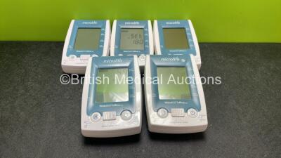 5 x Watch BP Microlife Digital Blood Pressure Monitors (All Power Up) *SN 13230113, 26150387, 48160005, 26150393, 26150491*