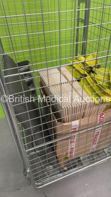 Mixed Cage Including Clinical Waste Boxes, Alaris Docking / Charging Station and Couch Cushion (Cage Not Included) - 2