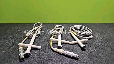 3 x HP 1.9 MHZ Pencil Ultrasound Transducer / Probes (Untested)