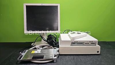 Mixed Lot Including 1 x GE CDA19 Monitor, 1 x GE CIC Pro MP100D Unit, 1 x Optima Biopsy Controller Model 6430305X044E and 1 x SIEMENS Model 06397439 Mammography Part