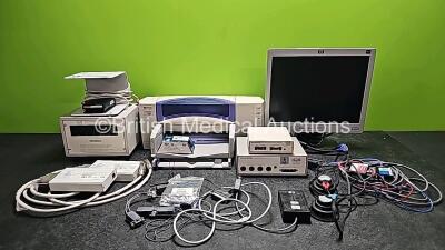 Mixed Lot Including 2 x Drager MIBII Proto Conv-LS Attachments, 1 x Lumenis Footswitch FS-81-SP-T, 1 x Chartr Isolation Transformer T-600, 1 x HP DeskJet 830C Printer, 1 x Chartr Video Distribution Amplifier VDA-600, 1 X Chartr Preamplifier PA-800, 1 x 