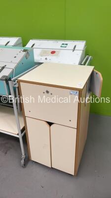 3 x Bristol Maid Mobile Drugs Cabinets and 2x Bristol Maid Bedside Cabinets - 3