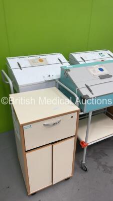 3 x Bristol Maid Mobile Drugs Cabinets and 2x Bristol Maid Bedside Cabinets - 5