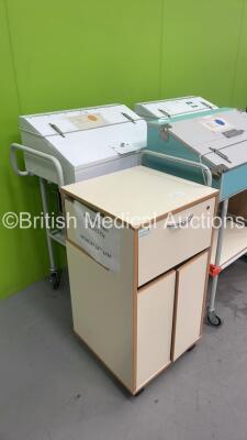 3 x Bristol Maid Mobile Drugs Cabinets and 2x Bristol Maid Bedside Cabinets - 6