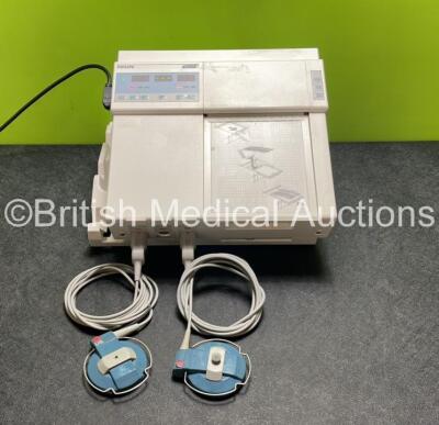 Philips Series 50A Fetal Monitor (Powers Up) with 2 x US Transducers