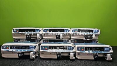 9 x CareFusion Alaris GH Syringe Pumps (7 x Power Up with 3 x Faulty Screen and 2 x No Power)