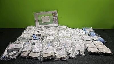 Job Lot of Various Draeger Patient Monitoring Cables and Connectors