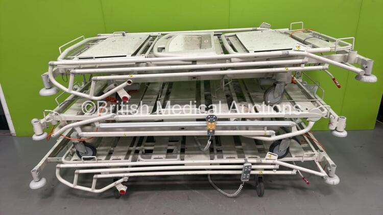 3 x Linet Eleganza Electric Hospital Beds with Controllers