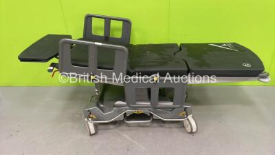 Anetic Aid QA4 Manual Function Patient Trolley with Cushions (Hydraulics Tested Working)