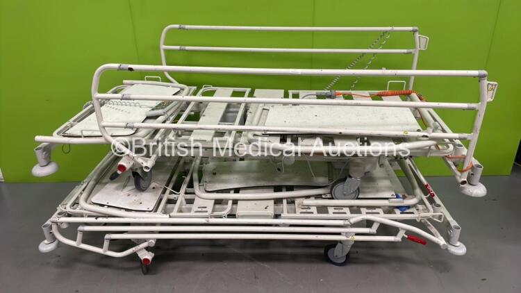 2 x Linet Eleganza Electric Hospital Beds with Controllers