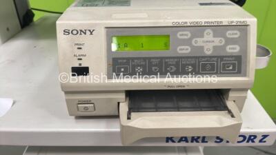 Karl Storz Stack System with Pentax EPM-1000 Processor, Sony UP-21MD Colour Video Printer and Storz 200960 20 AIDA Control Unit (Powers Up) - 3