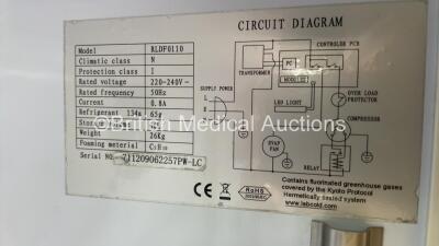 1 x Hotpoint Fridge (No Power) 1 x Electrolux Fridge and 1 x Labcold Fridge (Both Power Up) - 3