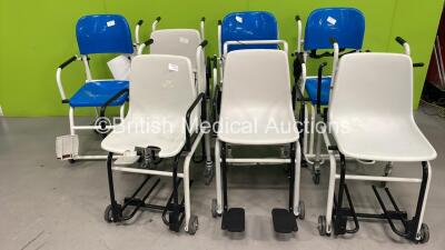 3 x Seca Wheelchair Weighing Scales, 3 x Marsden Wheelchair Weighing Scales and 1 x Digi Wheelchair Weighing Scales (Some Damaged - See Pictures) *S/N NA* - 2