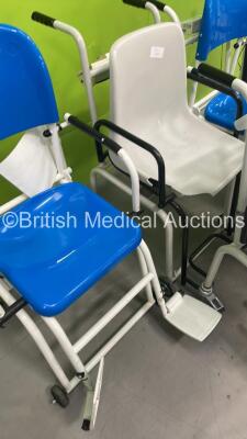 3 x Seca Wheelchair Weighing Scales, 3 x Marsden Wheelchair Weighing Scales and 1 x Digi Wheelchair Weighing Scales (Some Damaged - See Pictures) *S/N NA* - 5