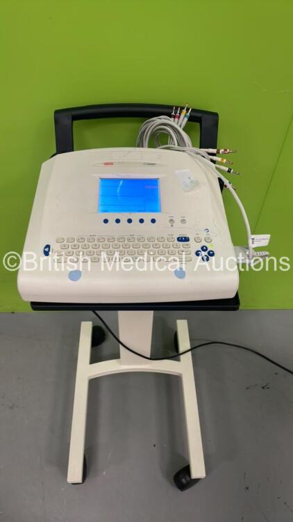 Seca CT8000P ECG Machine on Stand with 10 Lead ECG Leads (Powers Up) *S/N 22375*