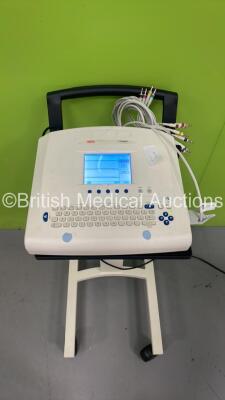 Seca CT8000P ECG Machine on Stand with 10 Lead ECG Leads (Powers Up) *S/N 22375* - 2