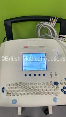 Seca CT8000P ECG Machine on Stand with 10 Lead ECG Leads (Powers Up) *S/N 22375* - 3