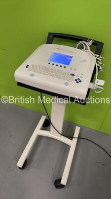 Seca CT8000P ECG Machine on Stand with 10 Lead ECG Leads (Powers Up) *S/N 22375* - 5