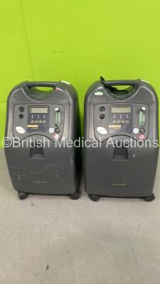 2 x Shenyang Canta Medical V8-WN-NS Oxygen Concentrators (Both Power Up - 1 x Missing Rear Panel)