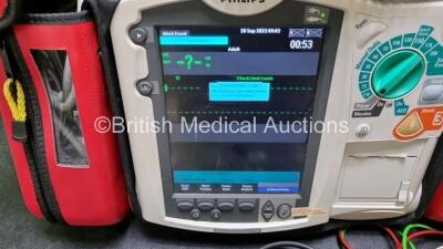 Philips Heartstart MRx Defibrillator with External Hard Paddles (Powers Up) Including Pacer, ECG, SpO2, NIBP, and Printer Options with Philips M3539A Module, Philips M3538A Battery, Philips M3725A Test Load, SpO2 Finger Sensor, Paddle Lead, 5 Lead ECG Le - 2