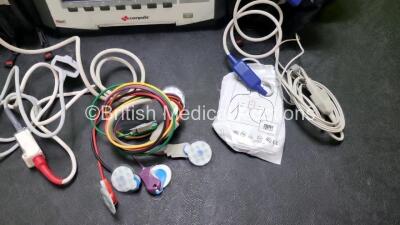 GS Corpuls3 Slim Defibrillator Ref : 04301 (Powers Up) with Corpuls Patient Box Ref : 04200 (Powers Up) with Pacer, Oximetry, ECG-D, ECG-M, CO2, CPR, NIBP and Printer Options, 4 and 6 Lead ECG Leads, SPO2 Finger Sensor, Hose, Paddle Lead, CO2 Cable, 3 x B - 4