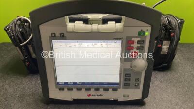 GS Corpuls3 Slim Defibrillator Ref : 04301 with Corpuls Patient Box Ref : 04200 with Pacer, Oximetry, ECG-D, ECG-M, CO2, CPR, NIBP and Printer Options, 4 and 6 Lead ECG Leads, SPO2 Finger Sensor, Hose, Paddle Lead, CO2 Cable, 3 x Flat Batteries and Corpul - 2