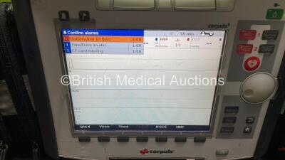 GS Corpuls3 Slim Defibrillator Ref : 04301 with Corpuls Patient Box Ref : 04200 with Pacer, Oximetry, ECG-D, ECG-M, CO2, CPR, NIBP and Printer Options, 4 and 6 Lead ECG Leads, SPO2 Finger Sensor, Hose, Paddle Lead, CO2 Cable, 3 x Flat Batteries and Corpul - 4