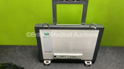 GS Corpuls3 Slim Defibrillator Ref : 04301 with Corpuls Patient Box Ref : 04200 with Pacer, Oximetry, ECG-D, ECG-M, CO2, CPR, NIBP and Printer Options, 4 and 6 Lead ECG Leads, SPO2 Finger Sensor, Hose, Paddle Lead, CO2 Cable, 3 x Flat Batteries and Corpul - 9