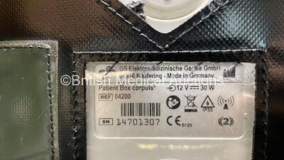 GS Corpuls3 Slim Defibrillator Ref : 04301 with Corpuls Patient Box Ref : 04200 with Pacer, Oximetry, ECG-D, ECG-M, CO2, CPR, NIBP and Printer Options, 4 and 6 Lead ECG Leads, SPO2 Finger Sensor, Hose, Paddle Lead, CO2 Cable, 3 x Flat Batteries and Corpul - 11