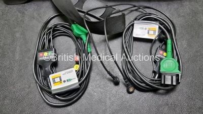 2 x Medtronic Physio Control Lifepak 1000 Defibrillators *Mfd 2014 / 2021* (Both Power Up) with 2 x 3 Lead ECG Leads and 2 x Batteries *Install Before 2023 / 2024* - 4