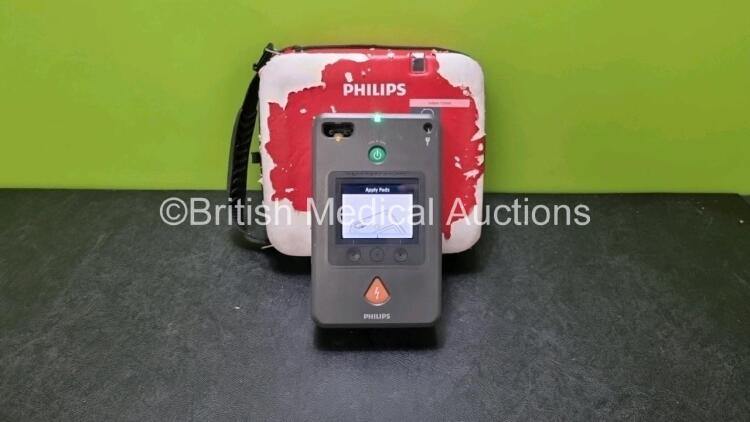 Philips Heartstart FR3 Defibrillator (Powers Up) In Carry Case with 1 x Battery (Install Before 02-2025) *SN C11K00667*