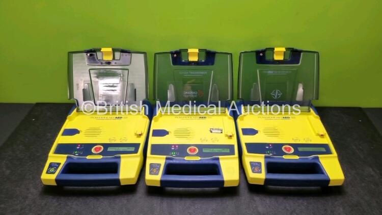 3 x Cardiac Science Powerheart AED G3 Automated External Defibrillators (All Power Up) *Uk Shipping / Collection Only*