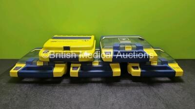 Job Lot Including 1 x Cardiac Science Powerheart AED Automated External Defibrillator and 4 x Cardiac Science AED Trainers (All Untested Due to Power Supply) - 4