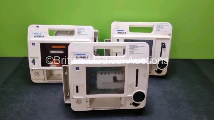 3 x Medtronic Lifepak 12 Defibrillators (Spares and Repairs)