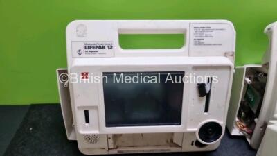 3 x Medtronic Lifepak 12 Defibrillators (Spares and Repairs) - 4