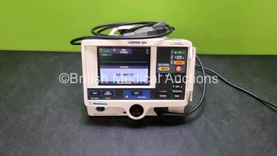 Physio Control Medtronic Lifepak 20e Defibrillator / Monitor (Powers Up) Including Pacer, ECG and Printer Options and Paddle Lead