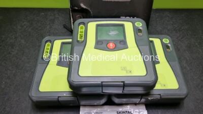 3 x Zoll AED Pro Defibrillator (1 x Powers Up with Unit Failed Message, 2 x No Power) - 2