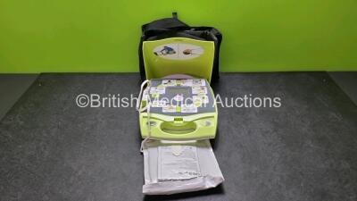 Zoll AED Plus Defibrillator (Powers Up) In Carry Case with 1 x Out of Date Electrode Pack