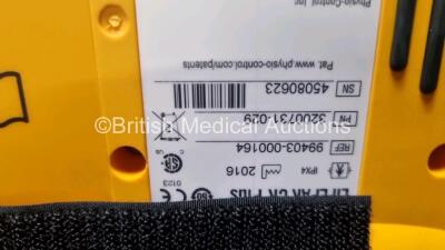 2 x Physio Control Lifepak CR Plus Defibrillators *Mfd 2016 / 2016* with 2 x Electrode Pads *Both in Date* and 2 x Res-Cue Masks in 2 x Carry Cases - 4