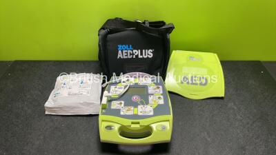 Zoll AED Plus Defibrillator with 1 x Electrode Pads *Expires 2024* in Carry Case (Powers Up)