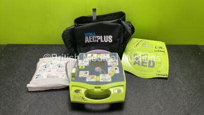 Zoll AED Plus Defibrillator with 1 x Electrode Pads *Expires 2023* in Carry Case (Powers Up)