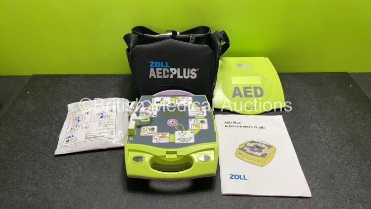 Zoll AED Plus Defibrillator with 1 x Electrode Pads *Expired 2023* in Carry Case (Powers Up)