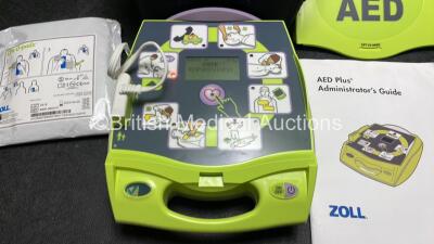 Zoll AED Plus Defibrillator with 1 x Electrode Pads *Expired 2023* in Carry Case (Powers Up) - 2