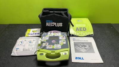 Zoll AED Plus Defibrillator with 1 x Electrode Pads *Expires 2024* in Carry Case (Powers Up)