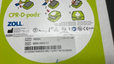 Job Lot Including 3 x Zoll Pedi-padz II Electrode Pads *2 x Expire 2024, 1 x Expired 2023* and 3 x Zoll CPR-D-padz Electrode Pads *All in Date* - 5