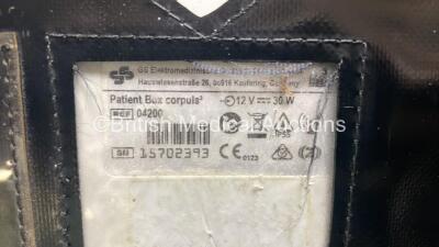 GS Corpuls3 Slim Defibrillator Ref : 04301 (Powers Up) with Corpuls Patient Box Ref : 04200 (Powers Up) with Pacer, Oximetry, ECG-D, ECG-M, CO2, CPR, NIBP and Printer Options, 4 and 6 Lead ECG Leads, SPO2 Finger Sensor, Hose, Paddle Lead, CO2 Cable, 3 x B - 10